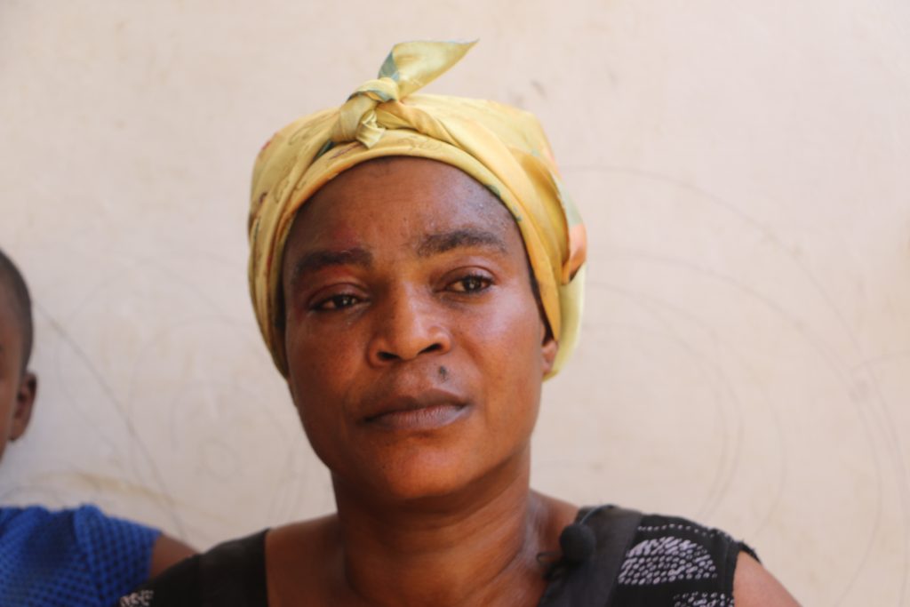 45year old Akua Georgina, a mother of two children who lives at sakaman in the Greater Accra Region of Ghana tells crimecheckghana that she extremely suffers to take care of her children.