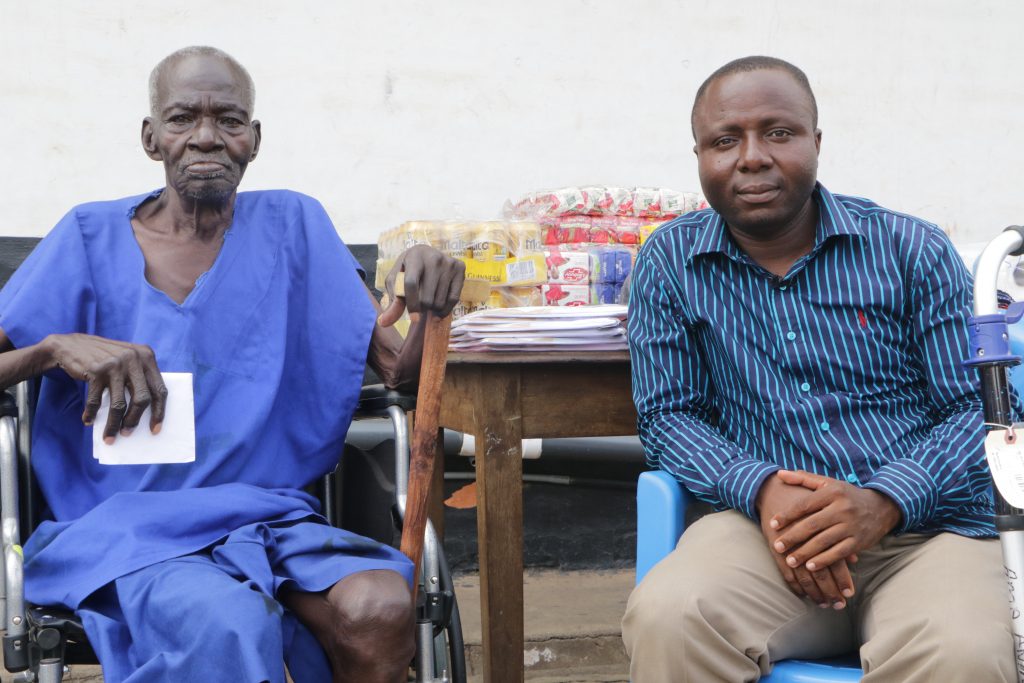 It was all tears of joy as Crime Check Foundation CCF pays a visit to 110 year old ex-convict Akobilla at Amomaso in the Ashanti Region of Ghana.