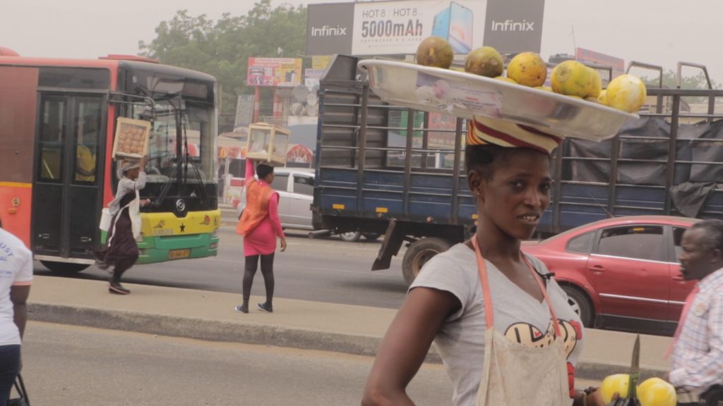 A graduate of Zuarungu Nursing Training in the Upper East Region, Ndoo Mary Azure is currently on the streets of Accra selling to make a living following failure by government to post graduate nurses on time.